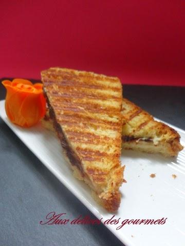 CROQUE MONSIEUR AU CHOCOLAT CROQUE MONSIEUR AU CHOCOLAT