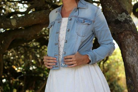 Minimale veste jean courte Follow Me Gémo