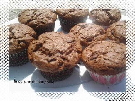 Muffins au chocolat noir et épices pour pain d'épice au thermomix ou sans Muffins au chocolat noir et épices pour pain d'épice au thermomix ou sans