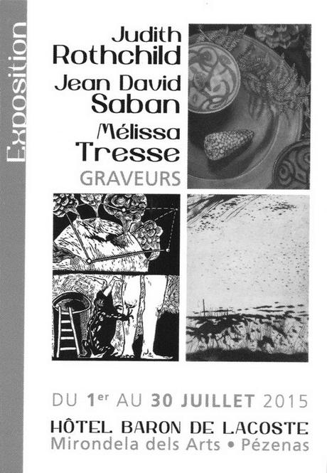 Pézenas : Expositon Judith ROTHCHILD – Jean-David SABAN – Mélissa TRESSE Pézenas : Expositon Judith ROTHCHILD – Jean-David SABAN – Mélissa TRESSE