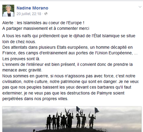 Morano, cette tache idéologique si terriblement soluble dans l’extrême-droite