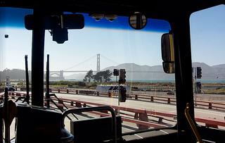 Golden Gate Bridge dans le bus :)