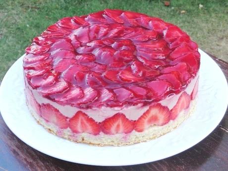 Gâteau framboise fraise