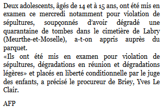profanation du cimetière de Labry : deux cadres du #FN et du #FNJ pris la main dans le pot de m… profanation du cimetière de Labry : deux cadres du #FN et du #FNJ pris la main dans le pot de m…