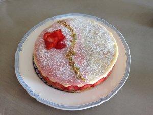 Jeudi des internautes : Amélie et sa version de mon fraisier Jeudi des internautes : Amélie et sa version de mon fraisier