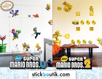 Stickers muraux New Super Mario Bros. U & 2