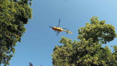 Un hélicoptère sanitaire à Mittenwald