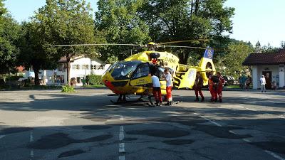 Un hélicoptère sanitaire à Mittenwald