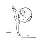 dessin de gymnastique