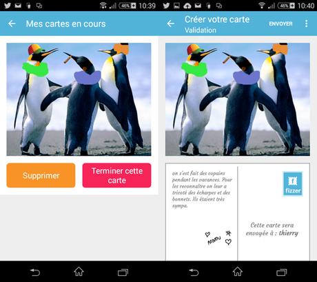 Fizzer, l’appli qui permet de personnaliser ses cartes postales depuis son mobile Fizzer, application pour créer ses propres cartes postales