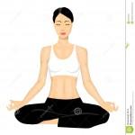 illustration de yoga