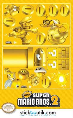 New Super Mario Bros.2 - Stickers muraux Inédits !
