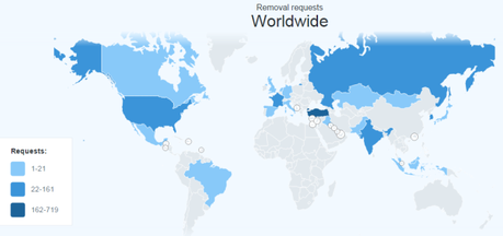 Twitter et censure: cartographie des demandes de suppression de tweets