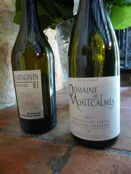 Arbois : Bénédicte et Stéphane Tissot : Savagnin Amphore 2009 et Terrasses du Larzac : Montcalmès 2012 P1020832