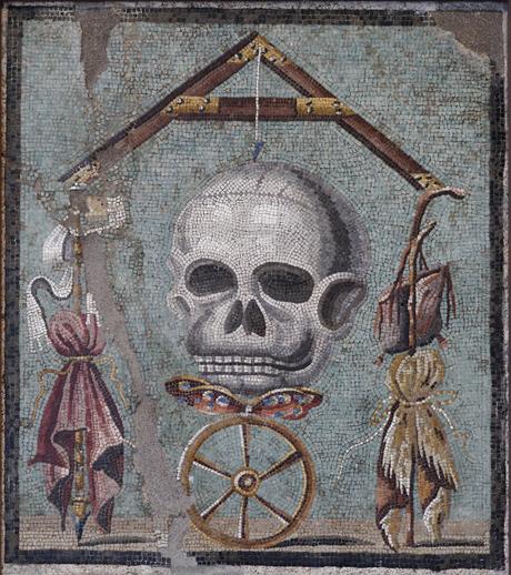- Le crâne et le papillon Memento_mori_MAN_Napoli_Inv109982