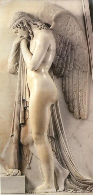 - Le crâne et le papillon Canova tombeau des Stuarts Genie de la Mort Canova, 1829 Basilique Saint Pierre de Rome