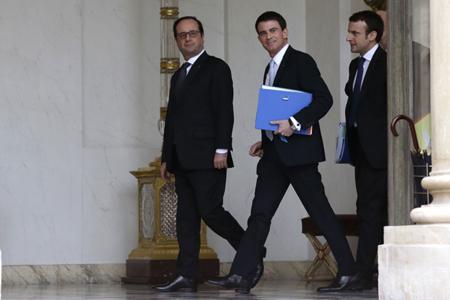 Hollande, Valls, Macron