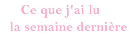 C'est lundi, que lisez-vous? #20 C'est lundi, que lisez-vous? #20