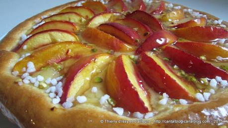 TARTE BRIOCHEE AUX NECTARINES JAUNES