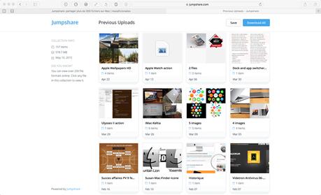 Jumpshare: partager des fichiers facilement sur Mac Jumpshare: partager des fichiers facilement sur Mac