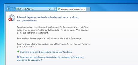 Démarrer Internet Explorer sans modules complémentaires (Safe Mode) pour résoudre ses plantages Démarrer Internet Explorer sans modules complémentaires (Safe Mode) pour résoudre ses plantages
