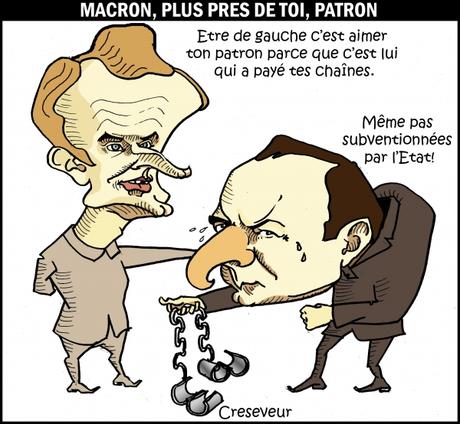 Macron définit sa gauche au Medef