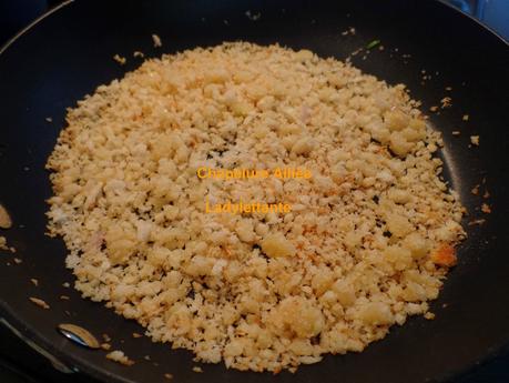 Pâtes à l'Arrabiata et Chapelure Aillée SAM_0252