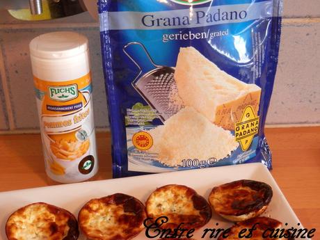 Mini quiches sans pâte fromage blanc / Grana Padano