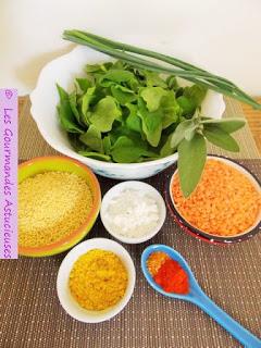 Galettes végétariennes millet-lentilles-tétragone (Vegan)