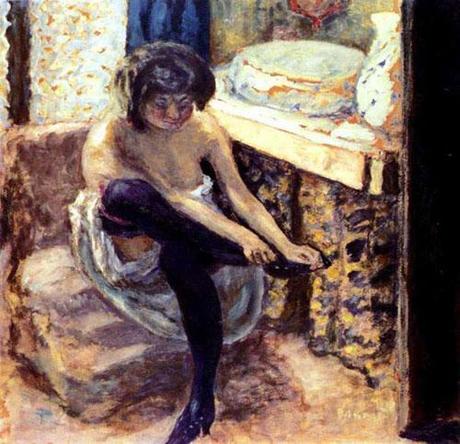 Peinture. Photographie. Modèles, muses, emprunts... Photo de Degas, Nu assis , 1895 - Degas, Nu au bas noirs, 1895.