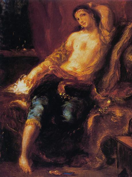 Peinture. Photographie. Modèles, muses, emprunts... Etienne Durieu, étude de nu pour Delacroix (Mlle Hamely) 1853 - Delacroix, Femme d'Alger dans son intérieur -1857