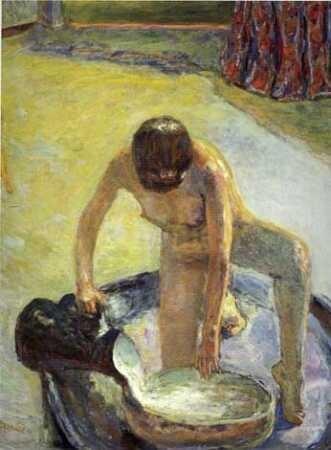 Peinture. Photographie. Modèles, muses, emprunts... Marthe Bonnard au bain par Pierre Bonnard - Pierre Bonnard, Le tub