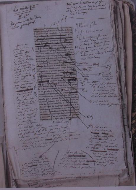 Le café de Balzac Balzac - Epreuve corrigée de La vieille fille, 1836