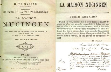 Balzac - La Maison Nucingen, 1837 /1838 Balzac - La Maison Nucingen, 1837 /1838