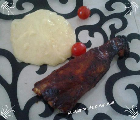 Travers de porc caramélisé sauce soja et purée à la vanille by Cyril Lignac Travers de porc caramélisé sauce soja et purée à la vanille by Cyril Lignac