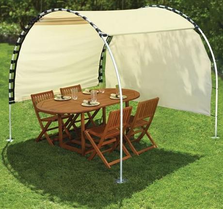 Un abri de jardin réglable : fallait y penser DIY réglable Sun suivi Canopy-1