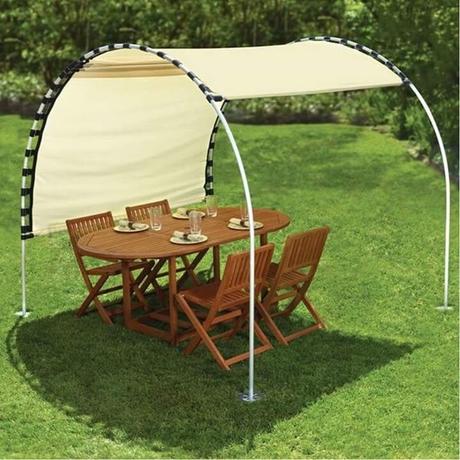 Un abri de jardin réglable : fallait y penser Réglable Sun suivi Canopy bricolage