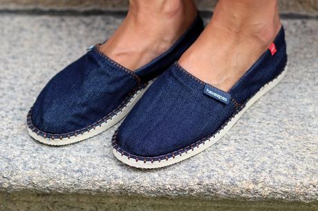 B L I N D L O V E espadrilles chaussures Havaianas jean