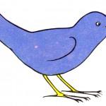 illustration de l oiseau bleu