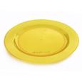 assiette jetable jaune assiette colorée