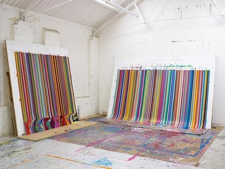 ART : Ian Davenport expose à Bruxelles Jusqu’au 3/10 wdavenport-studio-2