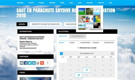 Créer une belle billetterie avec Weezevent : le mini-site minisite-fond-theme