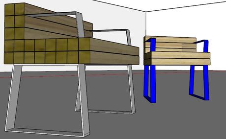 Chaiss petit fauteuil par Sébastien Mazzoni Chaiss petit fauteuil par Sébastien Mazzoni
