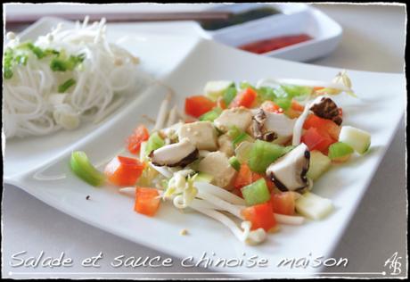 Salade et sauce chinoise maison Salade et sauce chinoise maison 1