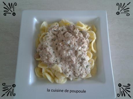 Orecchiette sauce au thon Orecchiette sauce au thon