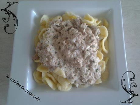 Orecchiette sauce au thon Orecchiette sauce au thon
