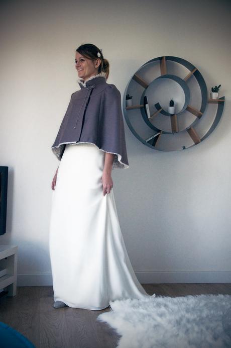 Frimas : une mariée bohème en hiver – robe mariée créateur Montpellier
