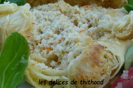 feuilletés de surimis et fromage de chèvre feuilletés de surimis et fromage de chèvre