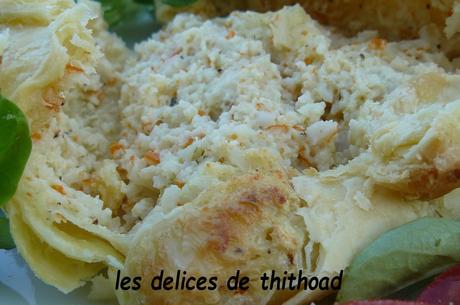 feuilletés de surimis et fromage de chèvre feuilletés de surimis et fromage de chèvre
