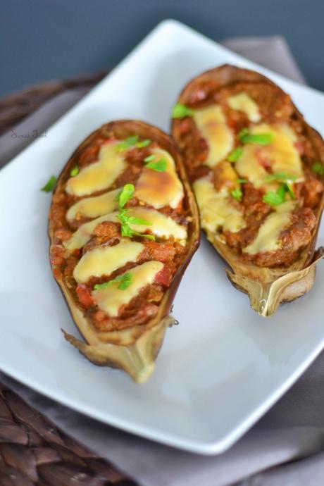 Aubergines farcies aux légumes aubergine farcies aux légumes